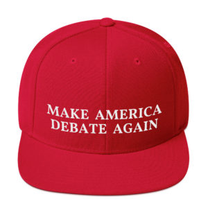 Make America Debate Again - #MADA hat (Red / Blue / Black)